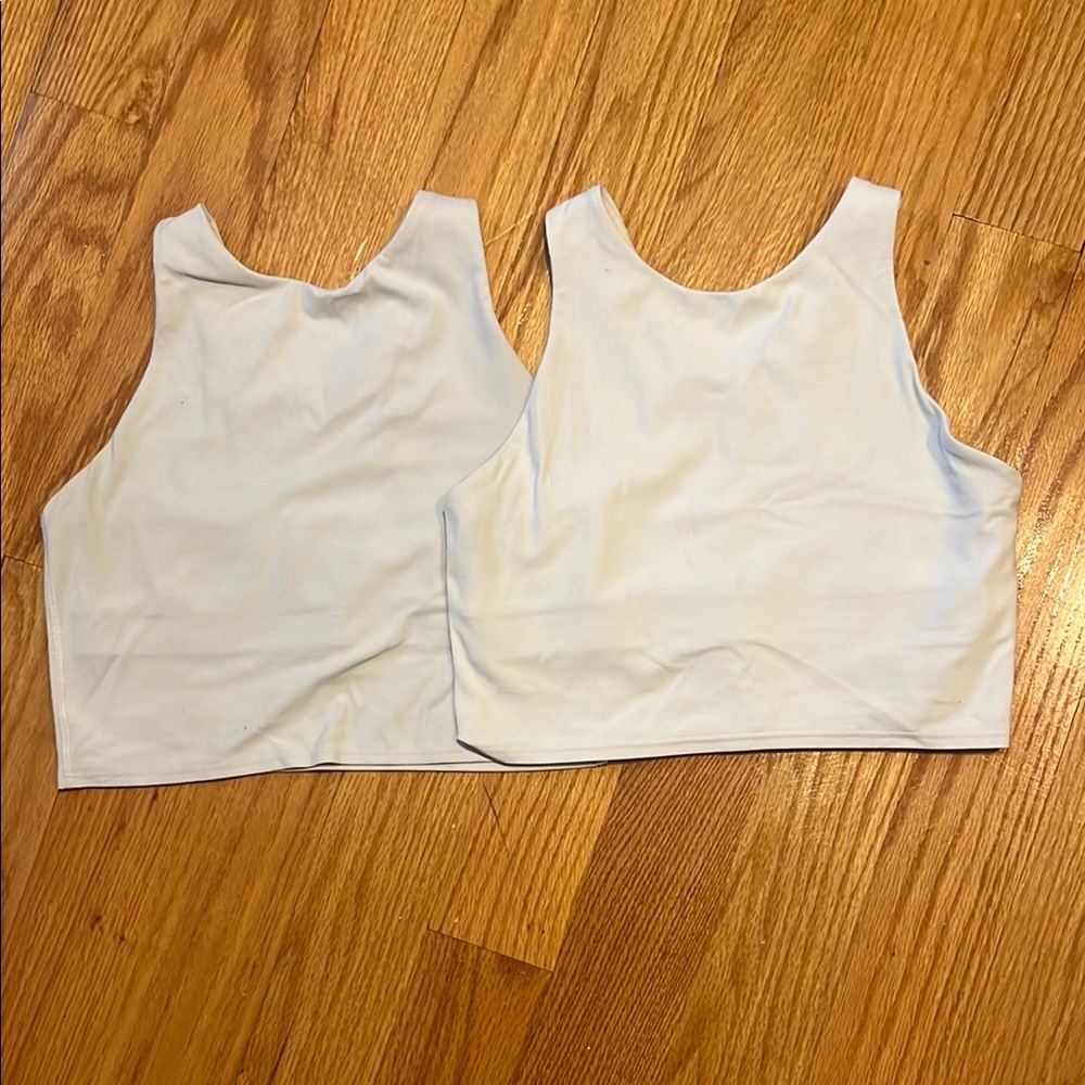 Athleta White Conscious Crop Tank (1 left)
